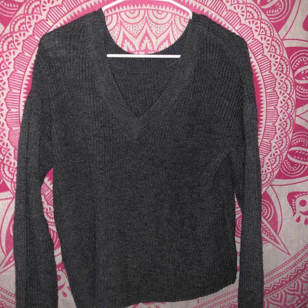 Gray sweater